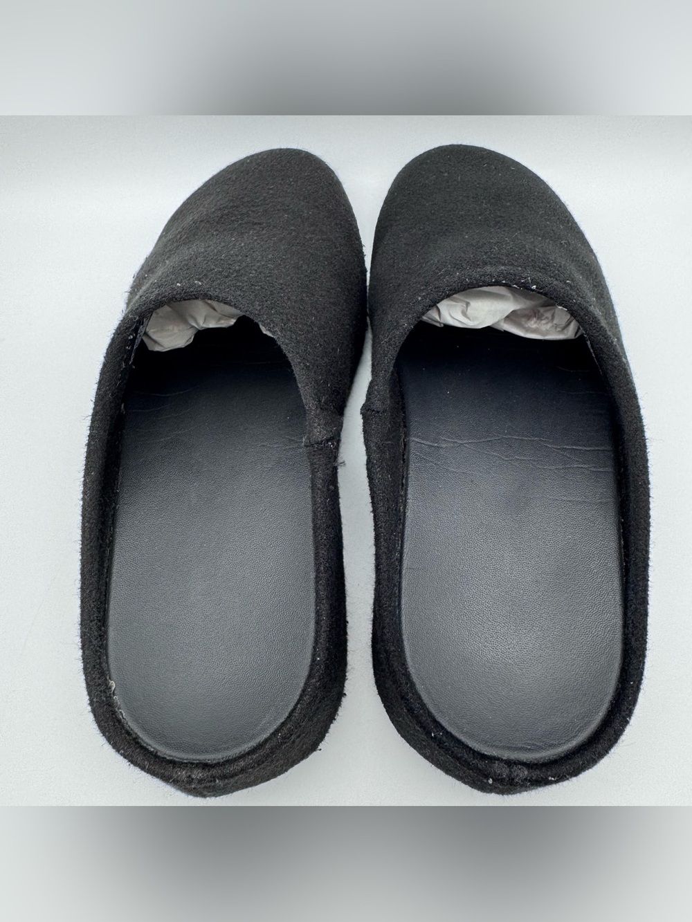 FitFlop Shuv Felt Clogs Black Women Size 7 Comfort Mules Slip On Shoes - Picture 7 of 9